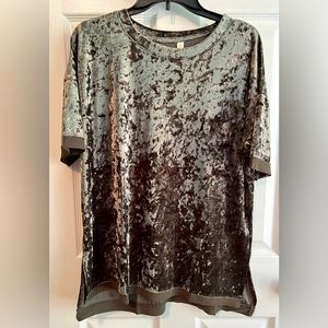NWOT Crushed Velvet Wishlist Top